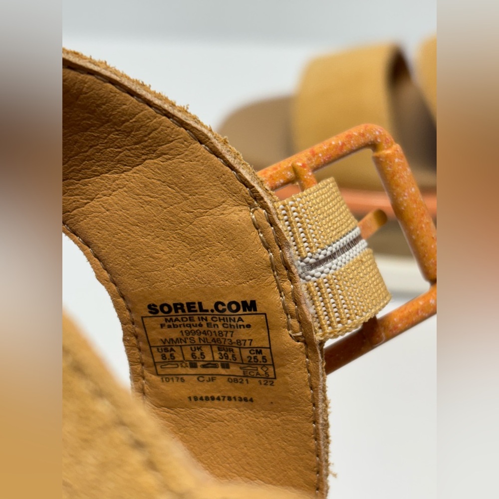 ✨SOREL Women's Joanie III Ankle Strap Wedge Sandal Size 8.5 - Picture 9 of 12